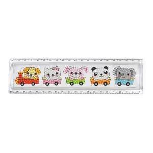 정인아트 동물기차 보석십자수+아크릴자 만들기 / 20cm