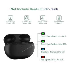 비츠 스튜디오 버즈 + 충전 케이스용 USB-C, 블루투스 페어링 싱크 버튼 및 660mAh 교체용 이어폰 프로 충
