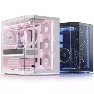 앱코 PC케이스 UD51 엑시드 ARGB BTF (블랙 / 화이트)
