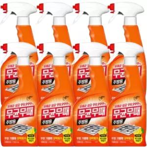 피죤 무균무때 주방용 기름때 제거제 레몬향 본품 750ml 8개