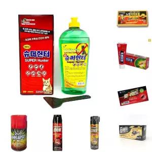 국산 슈퍼헌터 초강력 끈끈이 원액 쥐 바퀴벌레 파리 벌 해충박멸 찍찍이 끈끈이액/트랩/바퀴벌래/큰바퀴