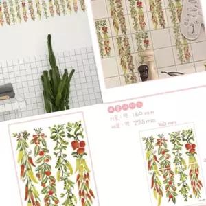 냉장고 벽장식 아이방 인테리어 스티커 주방 노을빛열매 시트지 포인트타일 07WDC74854