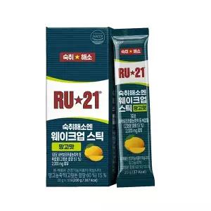 [T쇼페] RU21 숙취해소엔 웨이크업스틱(망고맛) 10포, 1개