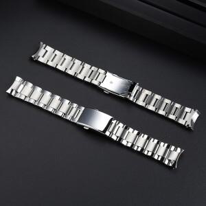 Tissot 1853 T116617A 스틸 시계 호환용 호환용  솔리드 아크 마우스 스테인레스 체인 22mm 실버  용 벨트