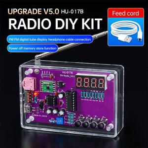 HU-017B RDA5807S 라디오 키트 FM 전자 DIY 연습 부품 학습 느슨한