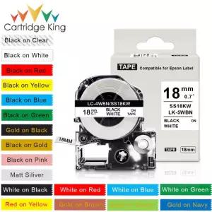 pcs 8mm 라벨 호환 엡손 STW SSW SC8RW SC8YW SC8BW SC8GW LW400 메이커 용 혼합 색상