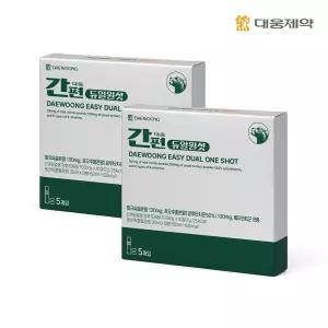 대웅제약 밀크씨슬 글루타치온 효모추출물 간편듀얼원샷 2박스 (총 10병)