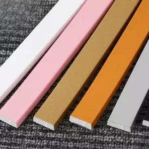 붙이는 PVC 띠벽지 가구 폼블럭 10mm 접착식 몰딩 스티커 시트지 5미터 하얀색