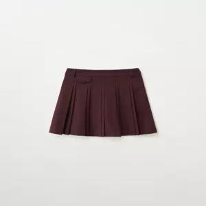 (W) 플리츠 미니 스커트 버건디 2 SA261WSK01 BUY