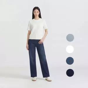 [롯데백화점]폴햄 여성) 쿨링 컴포트 세미와이드 데님 팬츠 PHG2DP2033