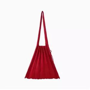 조셉앤스테이시 Lucky Pleats Knit Barbados Red Solid M