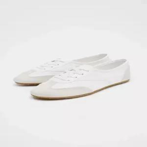 ZARA 자라 캐주얼 에나멜 플랫 더비 슈즈