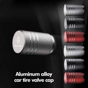 메르세데스 벤츠 W202 W140 W177 CLS GLE GLC GLS CLA용 자동차 휠 타이어 밸브 캡 스템 케이스 커버 액세