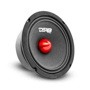 DS18 PROGM4B 스피커 8인치 미드레인지 레드 알루미늄 불릿 580W 4옴 5인치 캡튼 VC 자동차 트럭용 품질 오디오 도어 1개