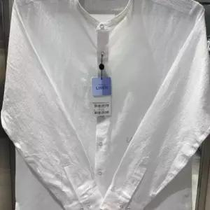 [예작]예작 23S/S 시원한 여름 린넨 긴팔셔츠 슬림핏 YJ2MYS732WH_SC