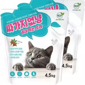 [T쇼페]싸가지 카사바 고양이모래 4.5kg 2개