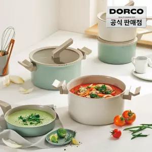 [T쇼페] 도루코 마린 IH 친환경 세라믹 양수냄비 24cm (민트,베이지)