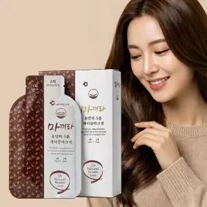 마끼라 옻안타 새치머리 염색약 30ml 5개입 뿌리 흰머리 남성 미용실 간편한 부분 새치커버