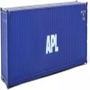 월터스 씬마스터 미국 대통령 라인 APL(블루 화이트) 40피트 하이 큐브 골판지 측면 컨테이너의 HO 스케일