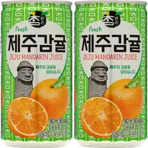 참맑은 제주감귤 음료 대일 x 60캔입 175ml (30캔2박스) [mF8A6D2]