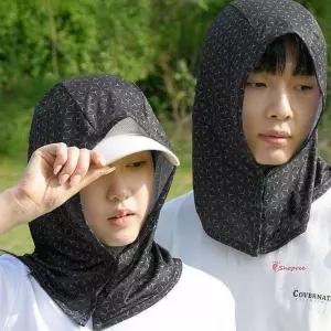 후드형 골프 얼굴 썬가드 두건 햇빛가리개zab132