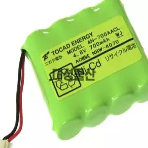 산요 Sanyo 니켈 카드뮴 배터리 팩 4N-700AACL 4.8V 700mAh