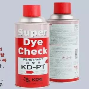 경도양행 슈퍼 다이체크 KD-PT 침투액 450ml 검사 세척액 비파괴 염색 탐상제 현상액
