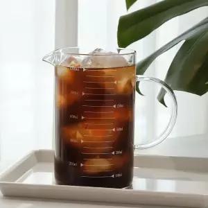 1000ml 저그 손잡이 다용도 내열유리 계량컵