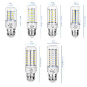15W LED 옥수수 전구 E27/E26 스포트라이트 E14 천장 램프 B22 샹들리에 G9 실내 AC220V 스토리지 GU10 홈