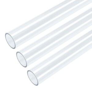 PIUTOUYAR 3개 1인치 87인치 22MM 25M 파이프 경질 튜브 투명 원형 ID