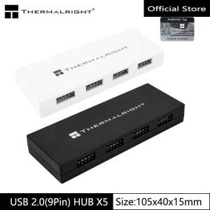 Thermalright USB 2.0 9핀 X5 허브/자기 흡착/5개의 9핀 장치 지원/SATA 전원/다중 화면 디스플레이 구현