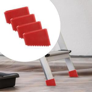 1-8pcs 사다리 미끄럼 방지 발판 발 받침대 자동감김 계단 패드 고무 팁 교체 보호 커버 절연 슬리브