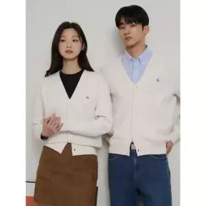[매장정품] 빈폴 26SS [Essential] 남녀공용 코튼 베럴비 가디건 카디건 - 아이보리(BC615AE100)