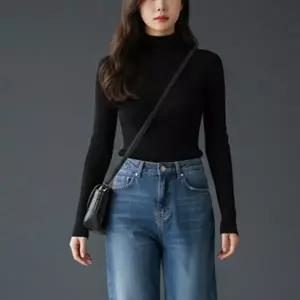 [하프클럽/]반목 하프넥 폴라 니트티 슬림 봄 가을 니트