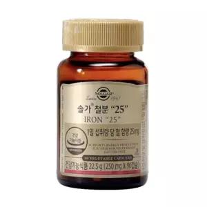 솔가 Solgar 철분많은음식 철분제 25 90캡슐 MJ