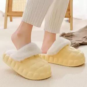 [하프클럽/]털 실내화 사무실 방한 슬리퍼 겨울용