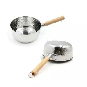 헤킨스 인덕션 IH 겸용 스테인리스 함마톤 이유식 라면 눈금 계량 손잡이 편수 냄비 16cm