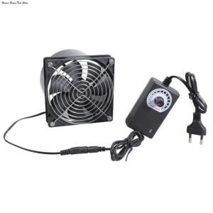 Y5LD 12cm 가변 속도 배기 팬 3000RPM DC12V  추출 3D 프린터 및 애완 동물 집 사용 이중 볼 베어링