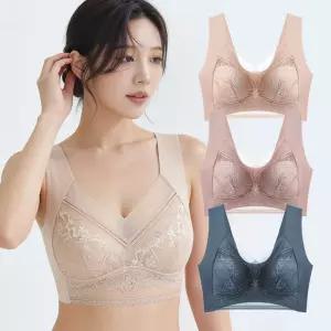 풀커버 메쉬 심리스 브라 여름 브라탑