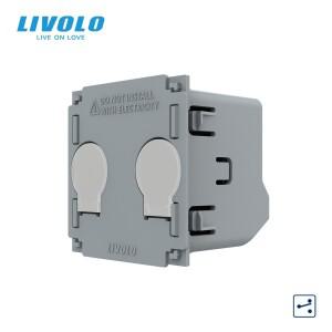 LIVOLO 베이스 터치 스크린 2 웨이 크로스 스위치 DIY 액세서리 Buuton 플레이트 및 패널 없음 교체용 C702