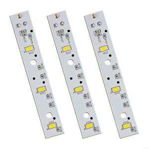 3pcsset wr55x26671 라이트 보드 LED 플라스틱 조명 냉장고