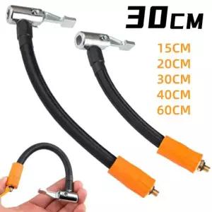 자동차 에어 펌프 연장 튜브 M6 나사형 빠른 공기 주입 호스 구리 커넥터 30-60CM 타이어 어댑터