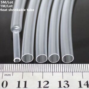 1mm 2mm 3mm 4mm 6mm 8mm 투명 열 수축 튜브 슬리브 랩 와이어 키트