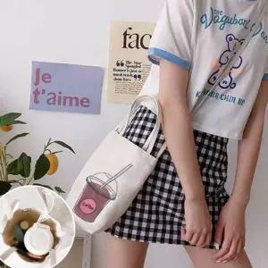 [라일리] Rly 데일리 텀블러 가방 텀블러 백 숄더백 캔버스 캔
