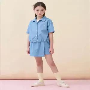빈폴 키즈 데님 반소매 투피스 스카이 블루 (BI6371G07Q) G07Q 6110148