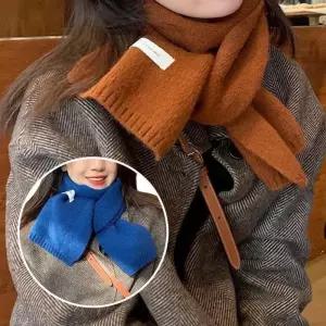 [룽스_62]클래식 부드러운 빨간목도리 목도리 쁘띠머플러