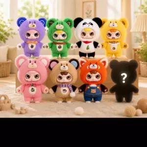 베어클럽 랜덤 귀여운 곰인형 키링 20cm 귀여운 곰 인형 가방 키링 두근두근 설렘 블라인드 랜덤박스