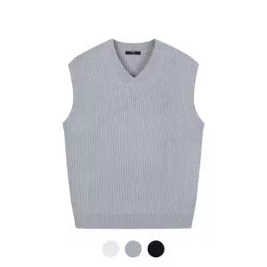 (백화점상품)탑텐 [탑텐] 남성 울블렌드 브이넥 베스트_MSC4ES1921138702