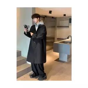 남성 트렌치 초가을 지식인 코트 하프 트렌드 봄가을 케이프 DUCHI3