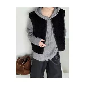 여성 조끼 귤지 가을 나시 아우터 뽀글이 DUCHI3